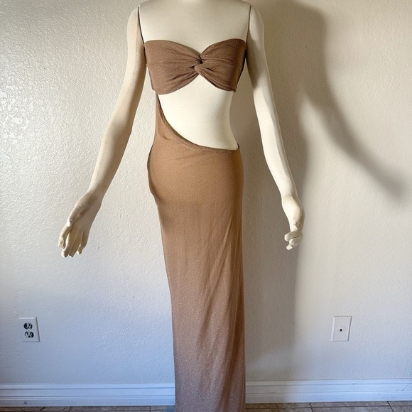 New Lovewave The Majorca Dress in Bronze size M - Picture 3 of 9
